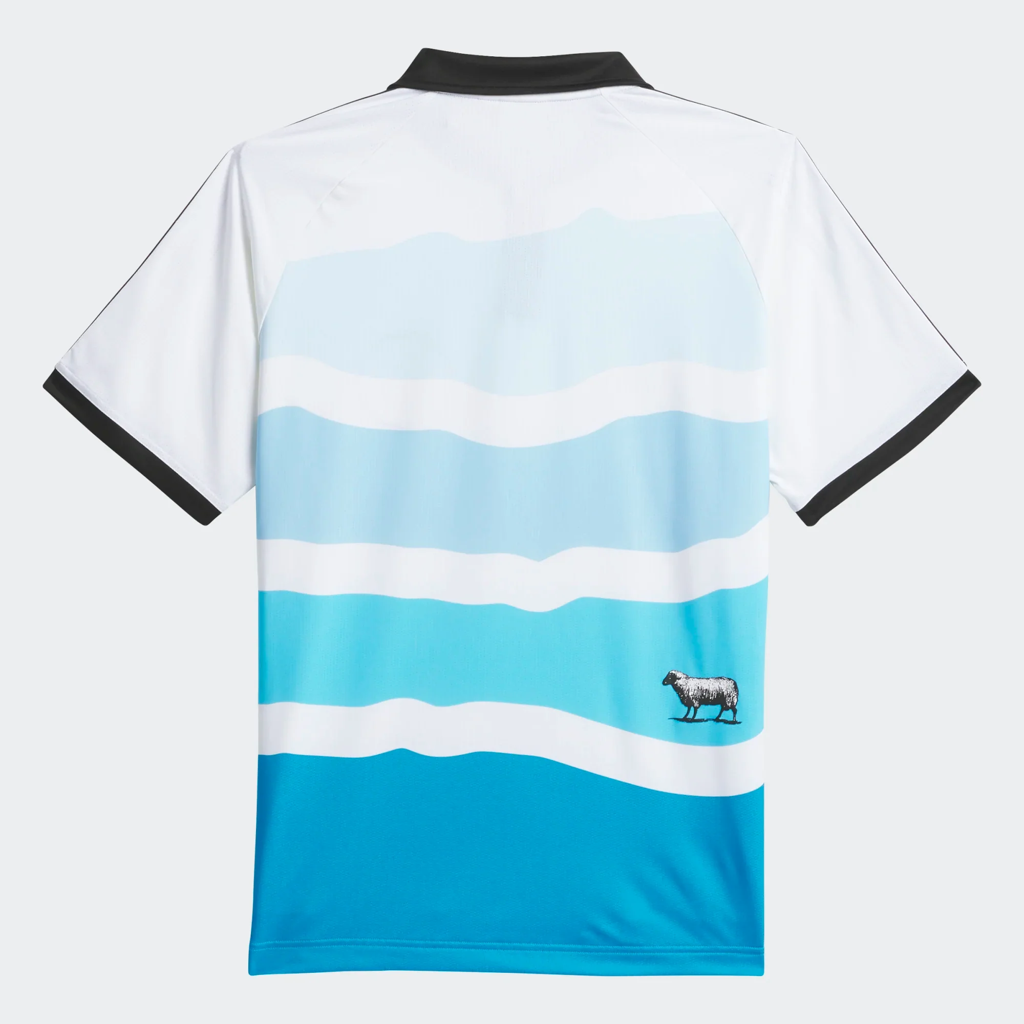 Adidas Skateboarding - Black Sheep Jersey - White / Shadow Blue / Black - Image 2