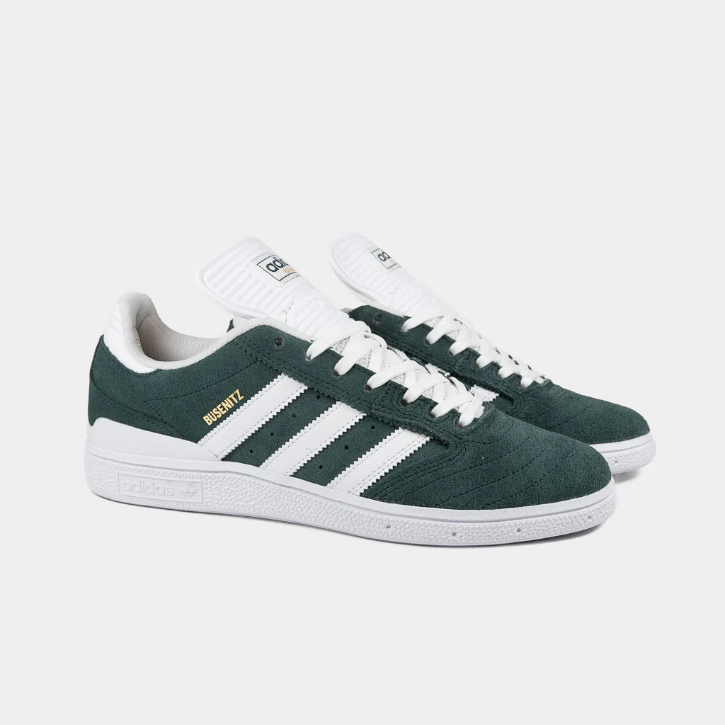Adidas Skateboarding - Busenitz Shoes - Aurora Ivy / Cloud White / Gold Metallic - Image 2