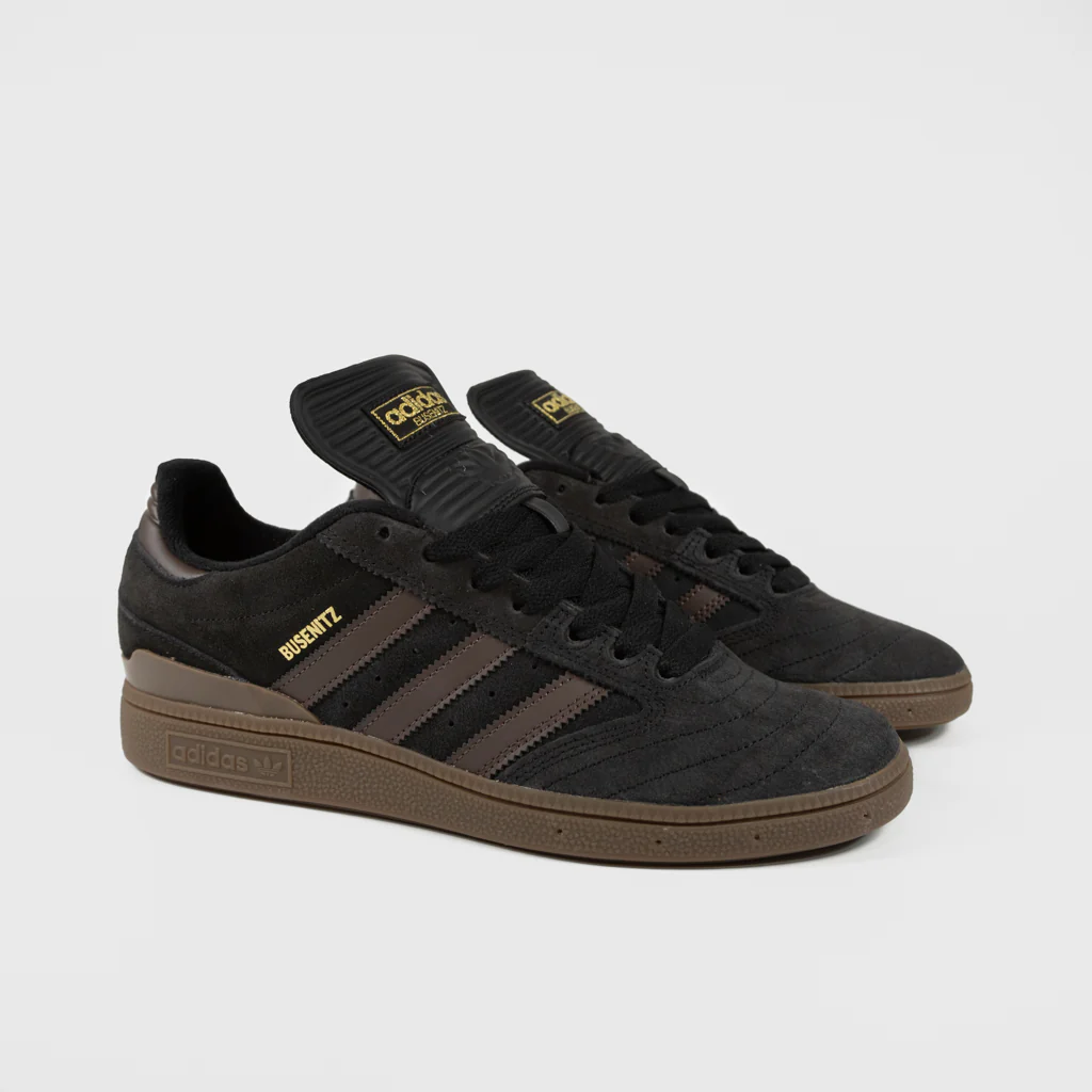 Adidas Skateboarding - Busenitz Shoes - Core Black / Brown / Gold Metallic - Image 2