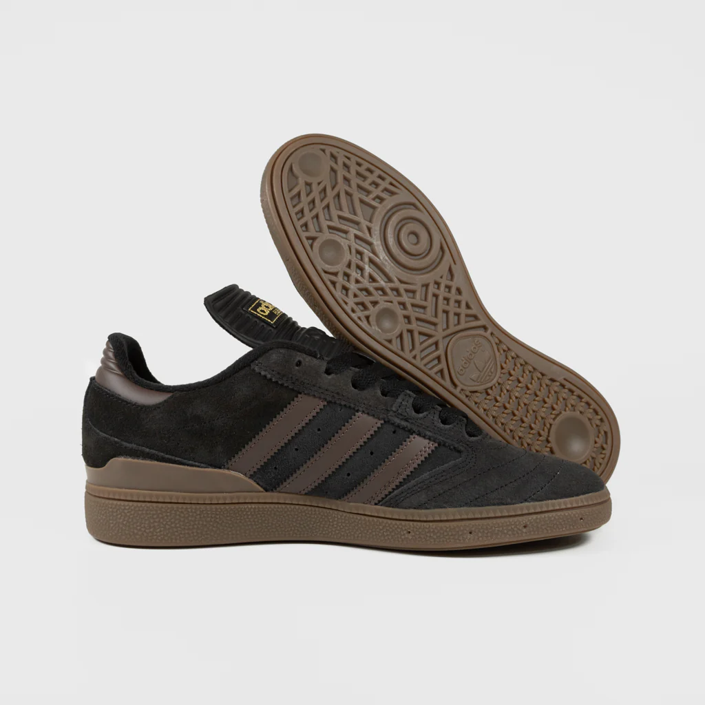 Adidas Skateboarding - Busenitz Shoes - Core Black / Brown / Gold Metallic - Image 3