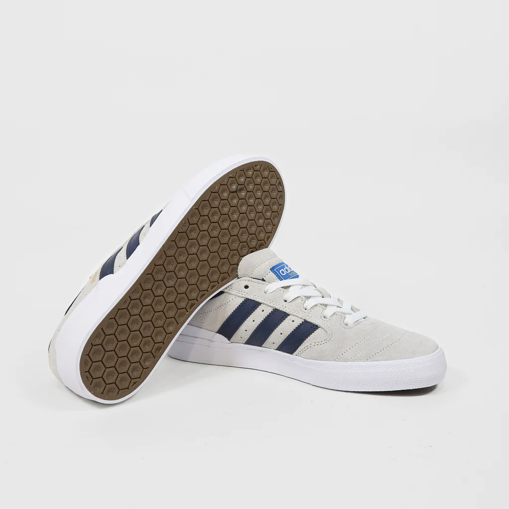 Adidas Skateboarding - Busenitz Vulc 2 Shoes - Footwear White / Collegiate Navy / Bluebird - Image 3