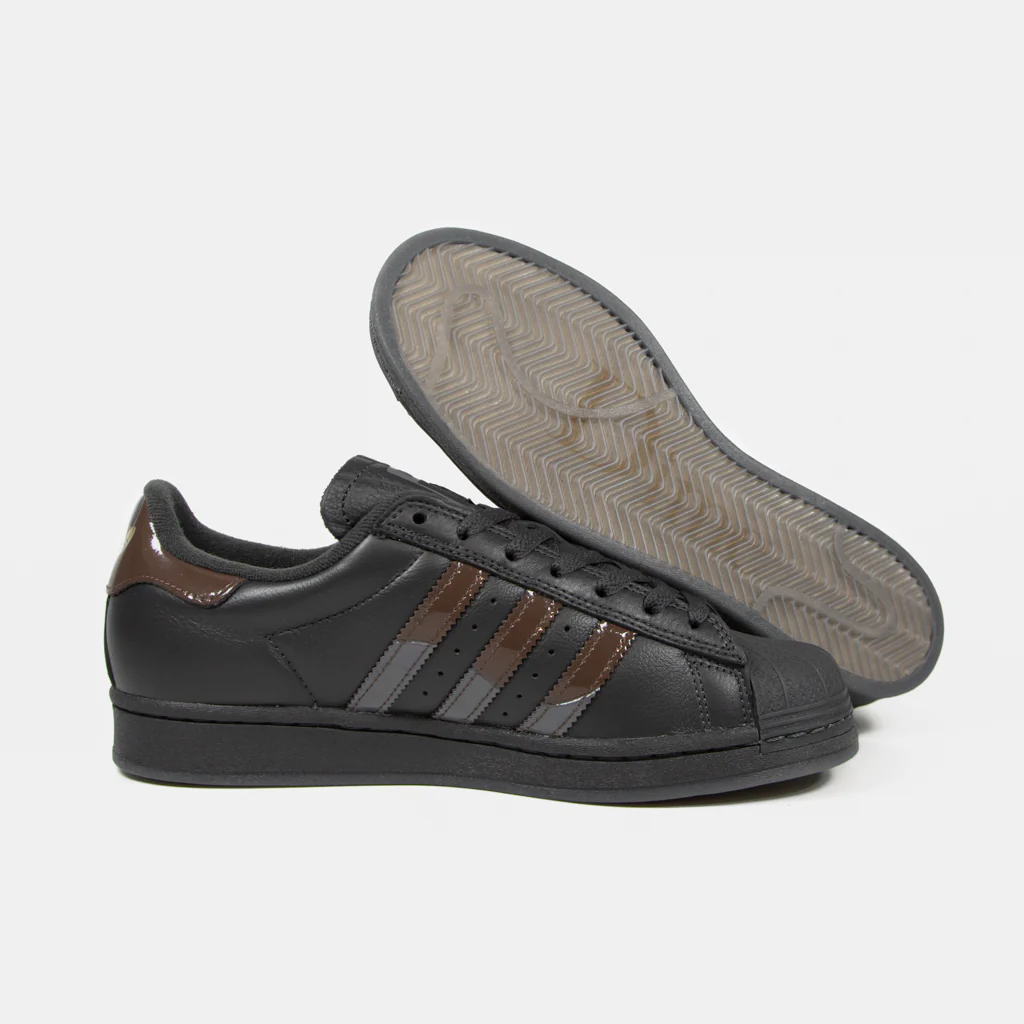 Adidas Skateboarding - Dime MTL X Superstar ADV Shoes - Carbon / Grey Five / Brown - Image 3