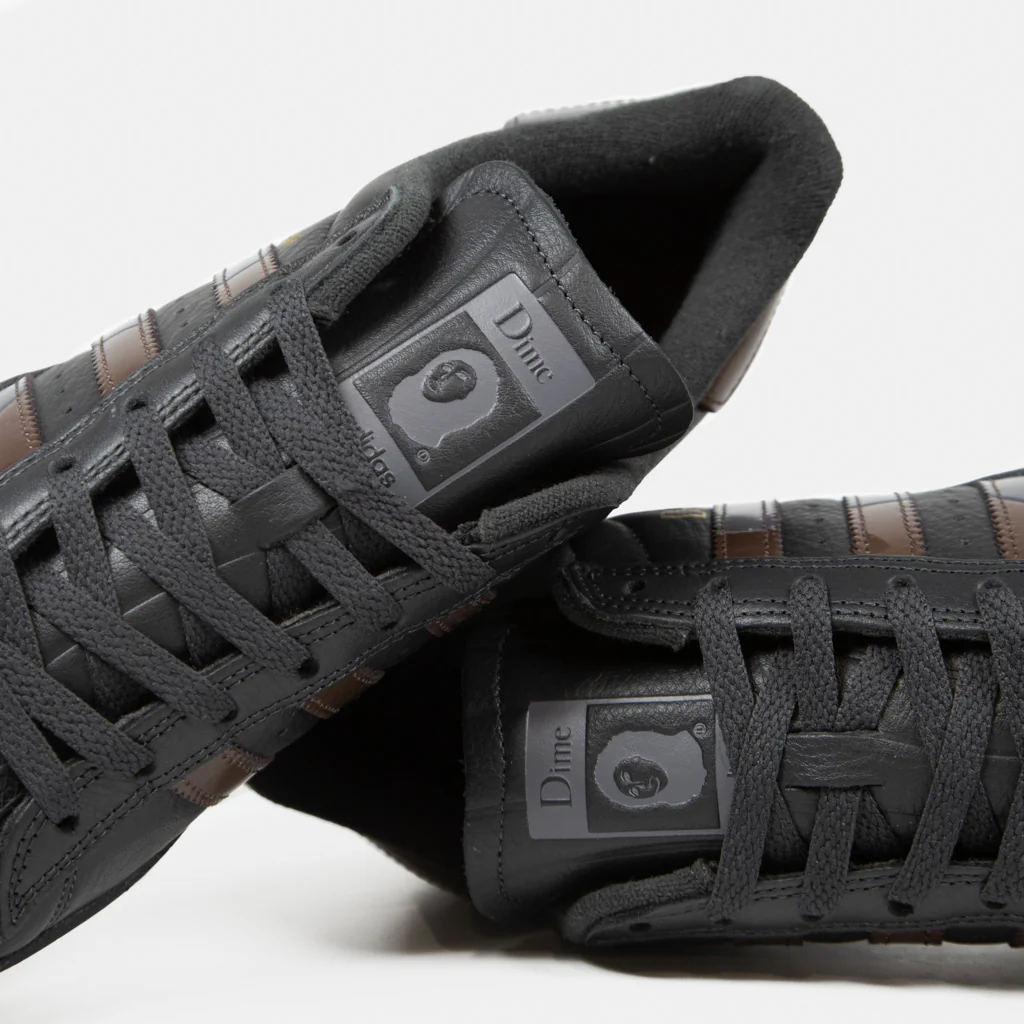 Adidas Skateboarding - Dime MTL X Superstar ADV Shoes - Carbon / Grey Five / Brown - Image 5