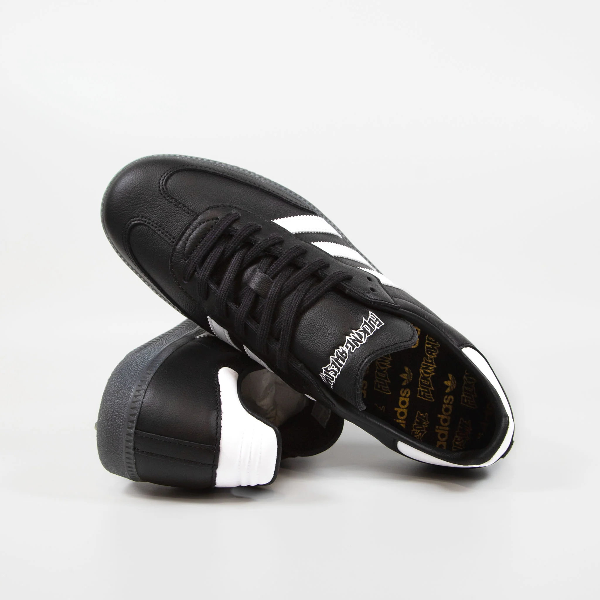 Adidas Skateboarding - Fucking Awesome Samba Shoes - Core Black / Footwear White / Gold Metallic - Image 4