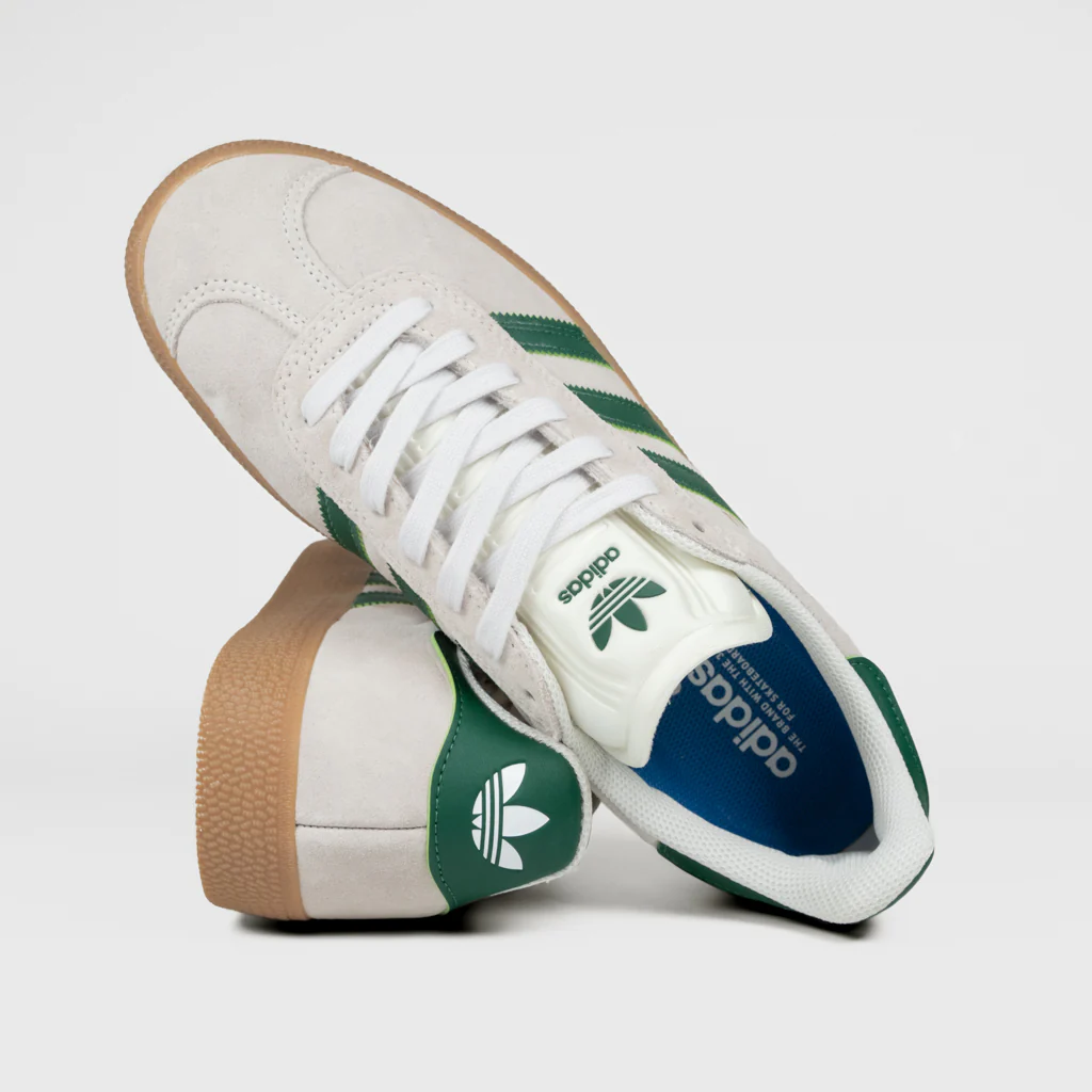 Adidas Skateboarding - Gazelle ADV Shoes - Crystal White / Crystal White / Gum - Image 4