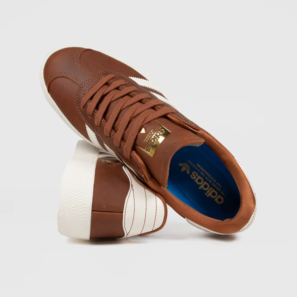 Adidas Skateboarding - Gazelle ADV Shoes - Dusky Bronze / Chalk White / Off White - Image 4