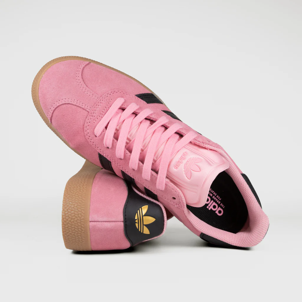 Adidas Skateboarding - Gazelle ADV Shoes - Light Pink / Core Black / Gum - Image 4