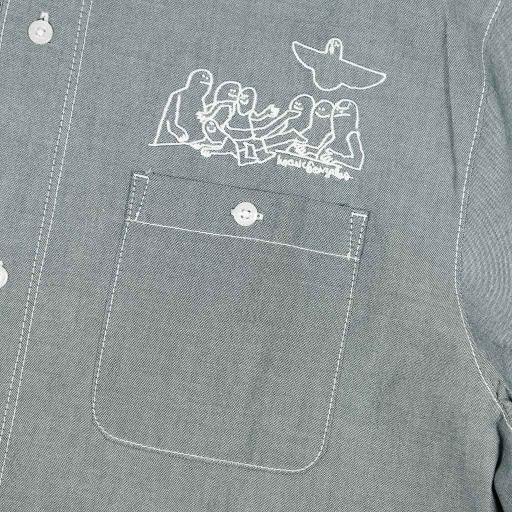 Adidas Skateboarding - Mark Gonzales Longsleeve Shirt - Aurora Ivy / White - Image 2