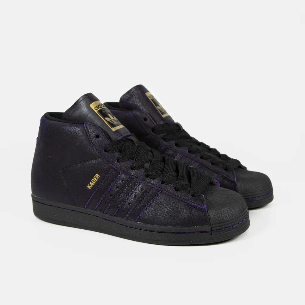 Adidas Skateboarding - Kader Pro Model ADV Shoes - Core Black / Core Black / Dark Purple - Image 2