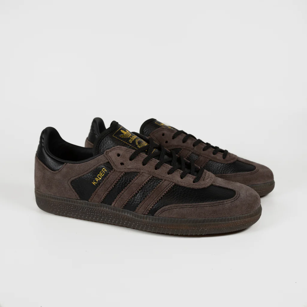 Adidas Skateboarding - Kader Sylla Samba ADV Shoes - Core Black / Brown / Gum 5 - Image 2