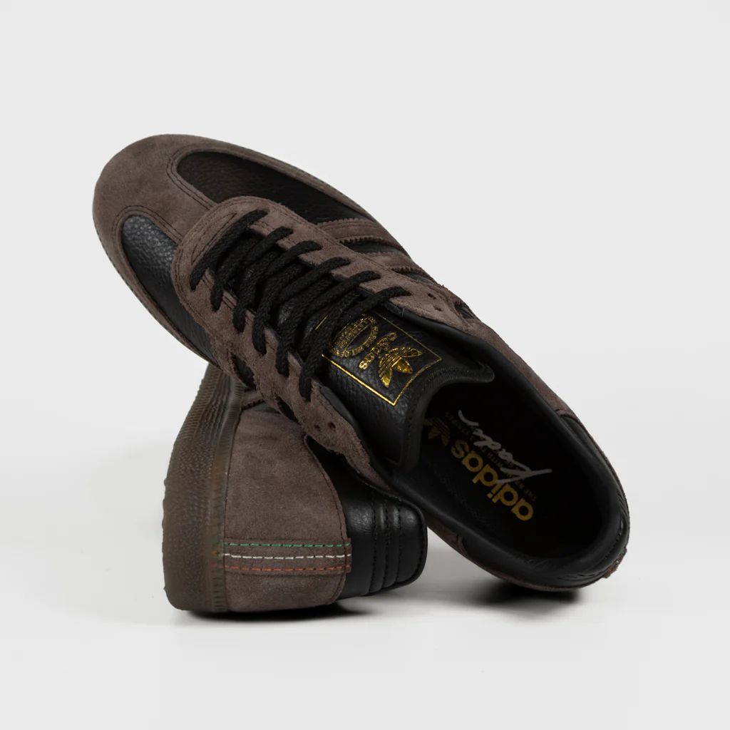 Adidas Skateboarding - Kader Sylla Samba ADV Shoes - Core Black / Brown / Gum 5 - Image 4