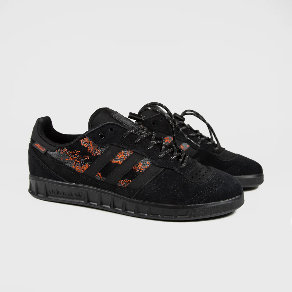 Adidas Skateboarding - Mike Arnold Handball Top Shoes - Core Black / Core Black / Semi Impact Orange - Image 2