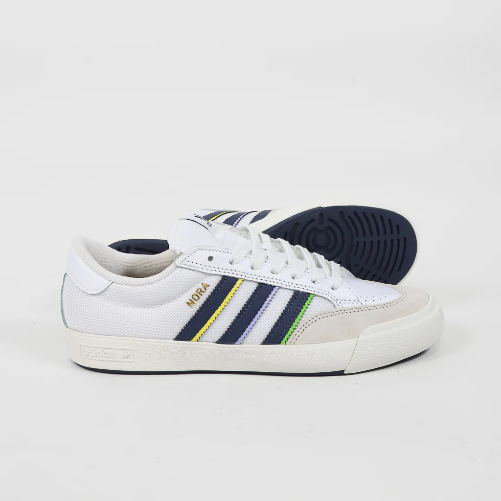 Adidas Skateboarding - Nora Vasconcellos Shoes - Footwear White / Shadow Navy / Gold Metallic - Image 2