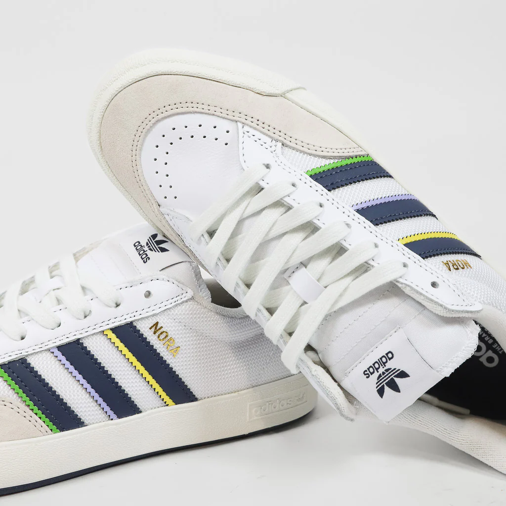 Adidas Skateboarding - Nora Vasconcellos Shoes - Footwear White / Shadow Navy / Gold Metallic - Image 4