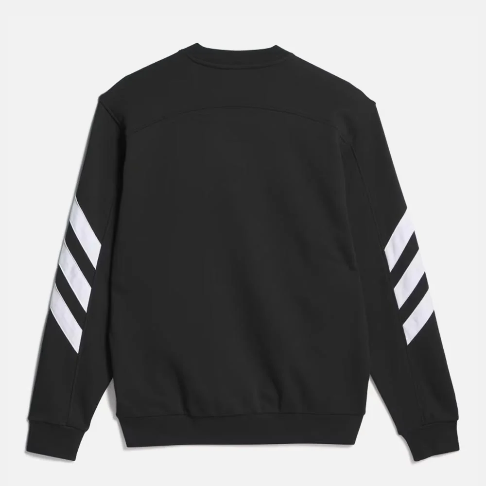 Adidas Skateboarding - Premiere Crewneck Sweatshirt - Black / Royal Blue / White - Image 2