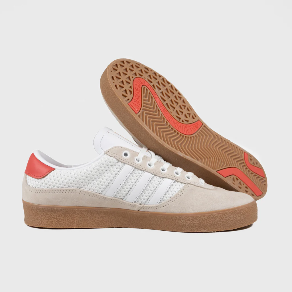 Adidas Skateboarding - Puig Indoor Shoes - Wonder White / Cloud White / Gum - Image 3