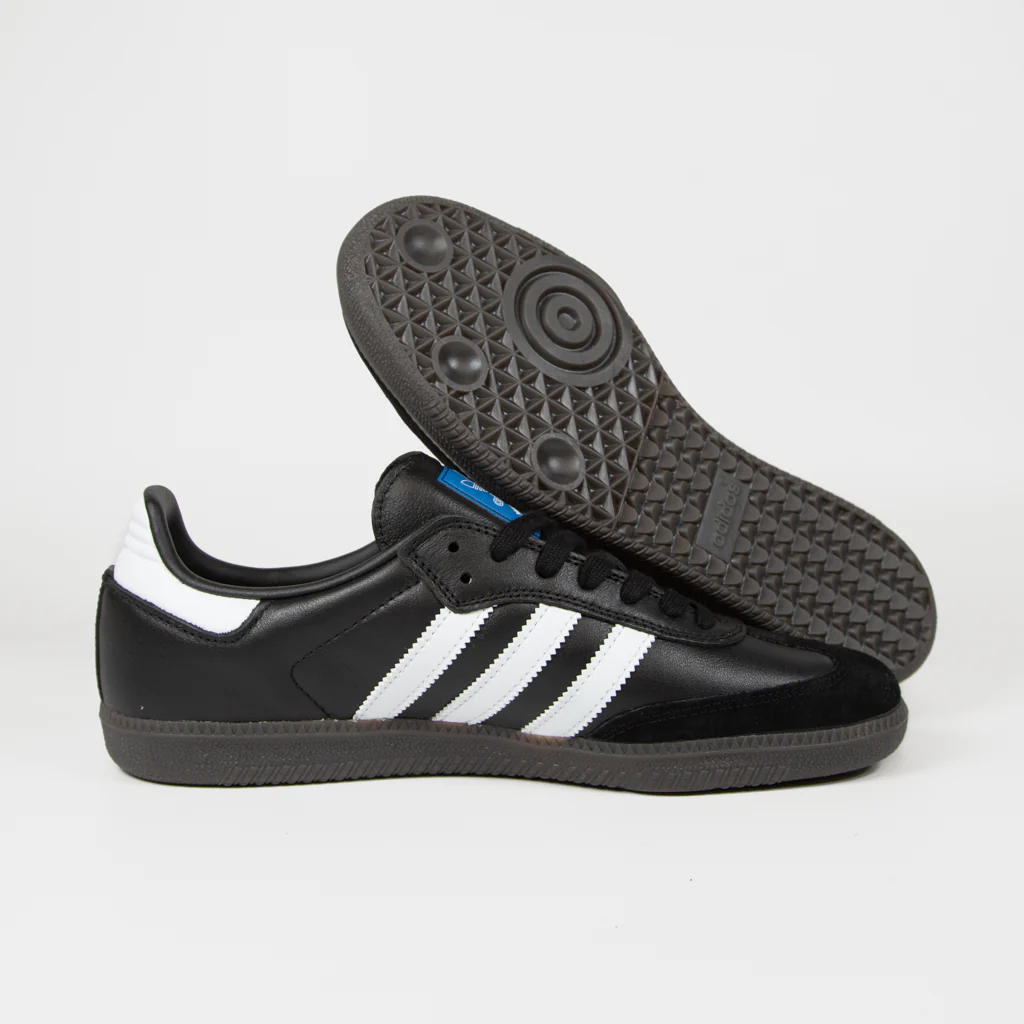 Adidas Skateboarding - Samba ADV Shoes - Core Black / Footwear White / Gold Metallic - Image 3