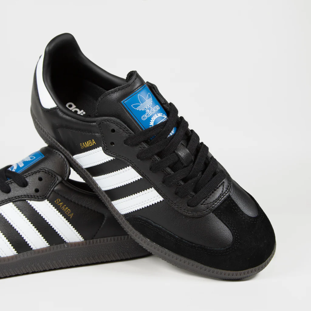 Adidas Skateboarding - Samba ADV Shoes - Core Black / Footwear White / Gold Metallic - Image 4