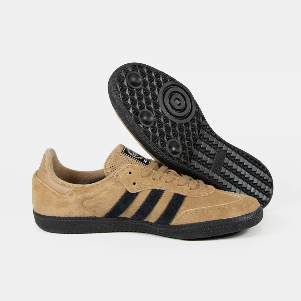 Adidas Skateboarding - Samba ADV Shoes - Cardboard / Core Black / Bluebird - Image 3