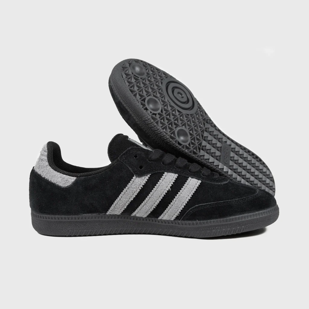 Adidas Skateboarding - Samba ADV Shoes - Core Black / Grey Four / Gold Metallic - Image 3