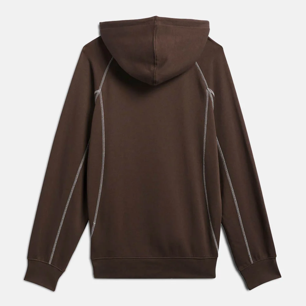 Adidas Skateboarding - Shmoo Featherweight Pullover Hooded Sweatshirt - Dark Brown / Core White - Image 2