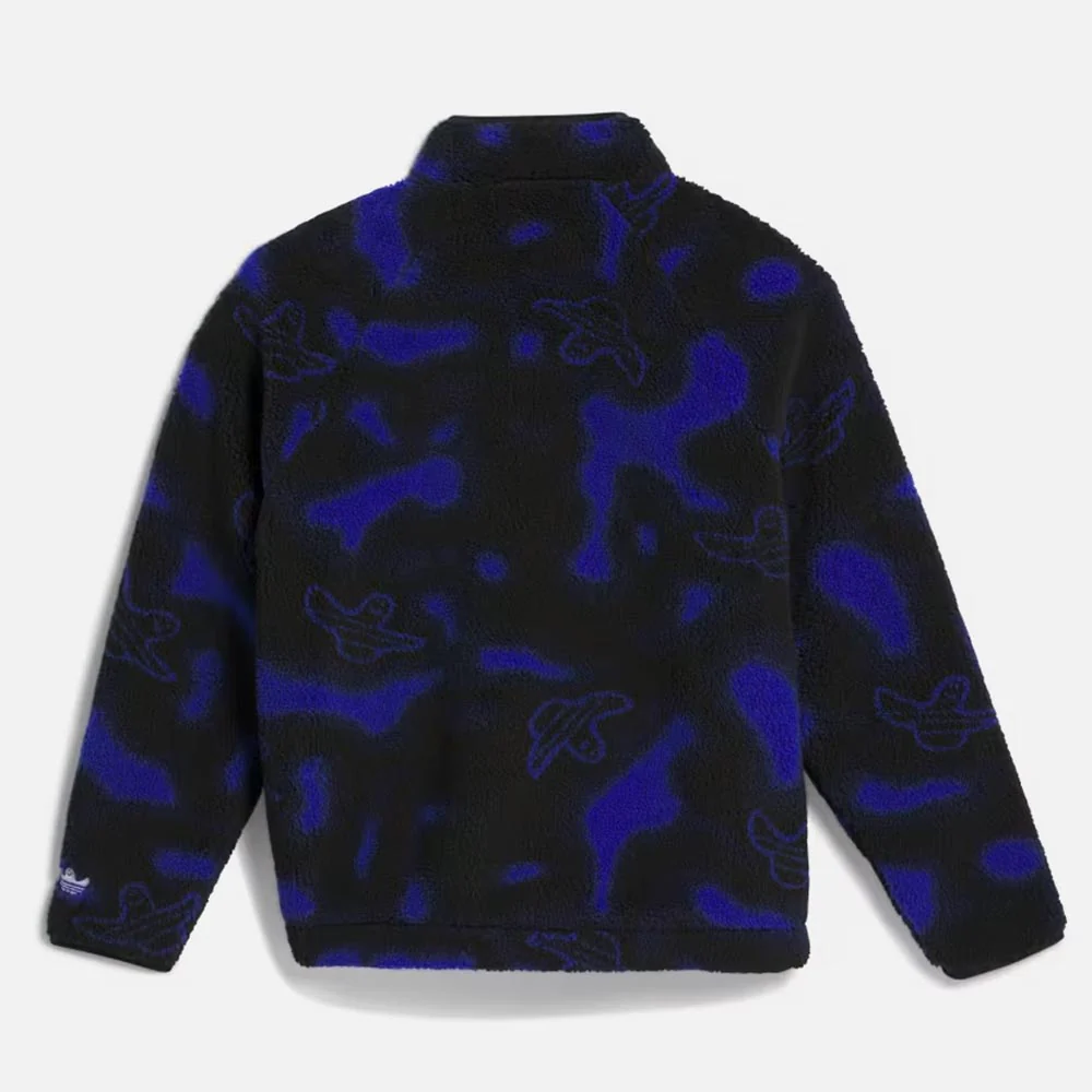 Adidas Skateboarding - Shmoofoil Zip Fleece Jacket - Royal Blue / Black - Image 2