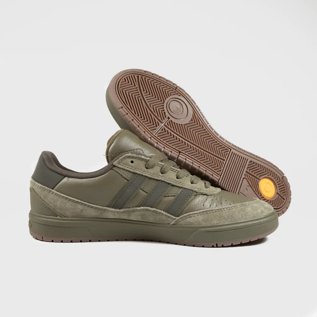 Adidas Skateboarding - Tyshawn II Shoes - Olive Strata / Shadow Olive / Gum 5 - Image 3