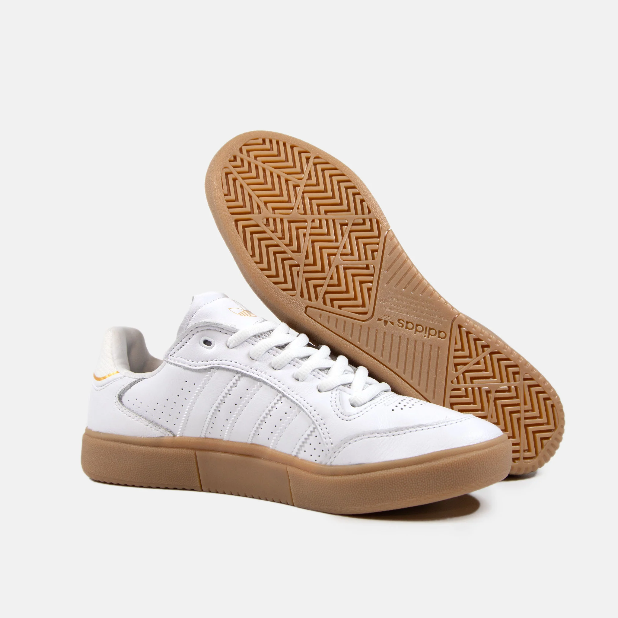Adidas Skateboarding - Tyshawn Low Pro Shoes - White / White / Gum - Image 4
