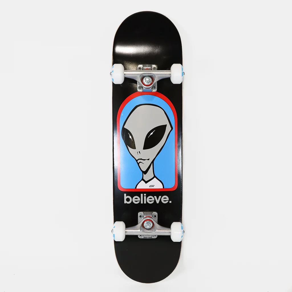Alien Workshop - 7.75" Believe Complete Skateboard - Black