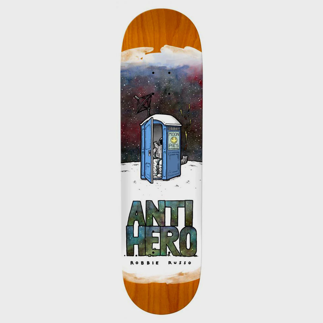 Anti Hero Skateboards - 8.62" Robbie Russo Space Junk Skateboard Deck - Various Stain