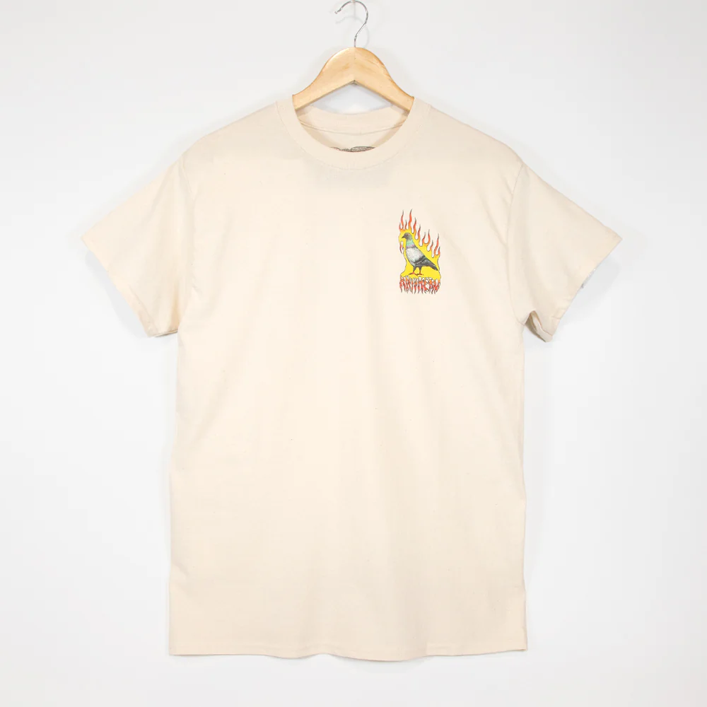 Anti Hero Skateboards - Flame Pigeon T-Shirt - Natural / Multi - Image 2