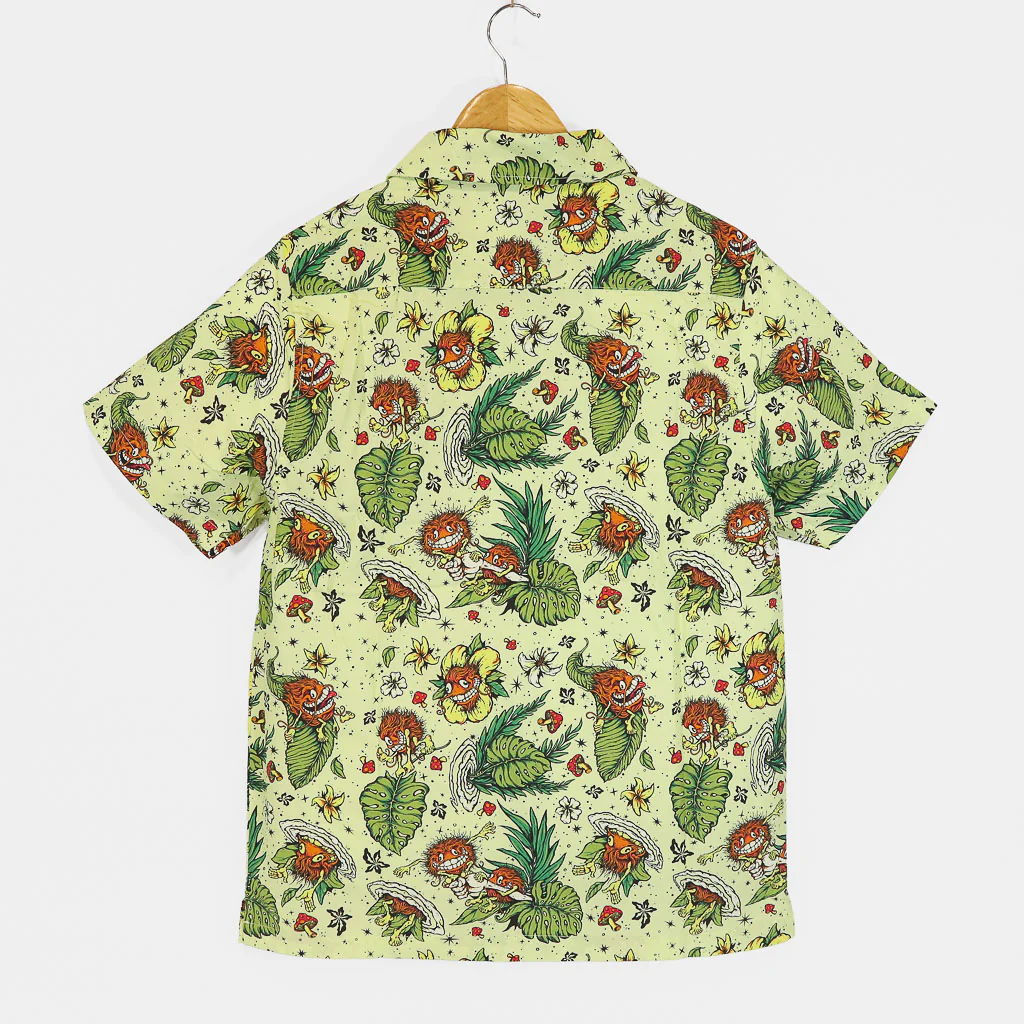 Anti Hero Skateboards - Grimple Stix Camper Short Sleeve Shirt - Yellow - Image 3