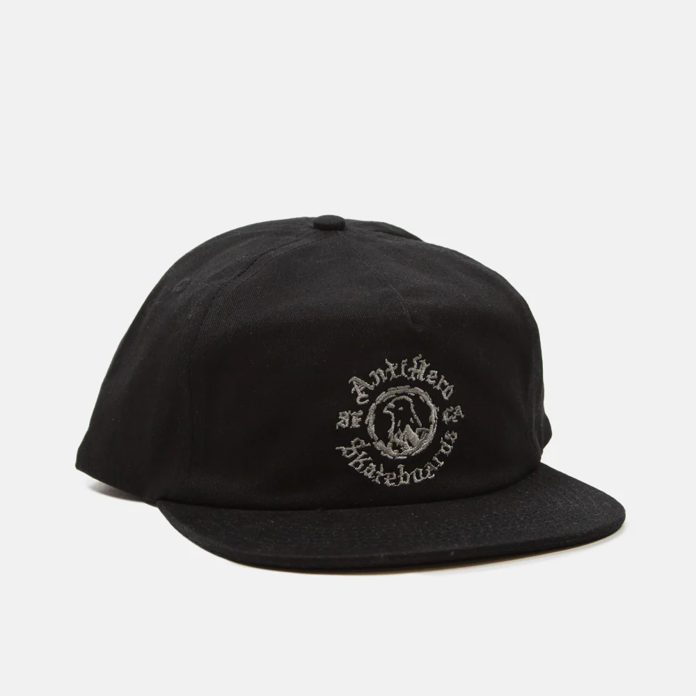 Anti Hero Skateboards - Pigeon Motion Snapback Cap - Black / Charcoal