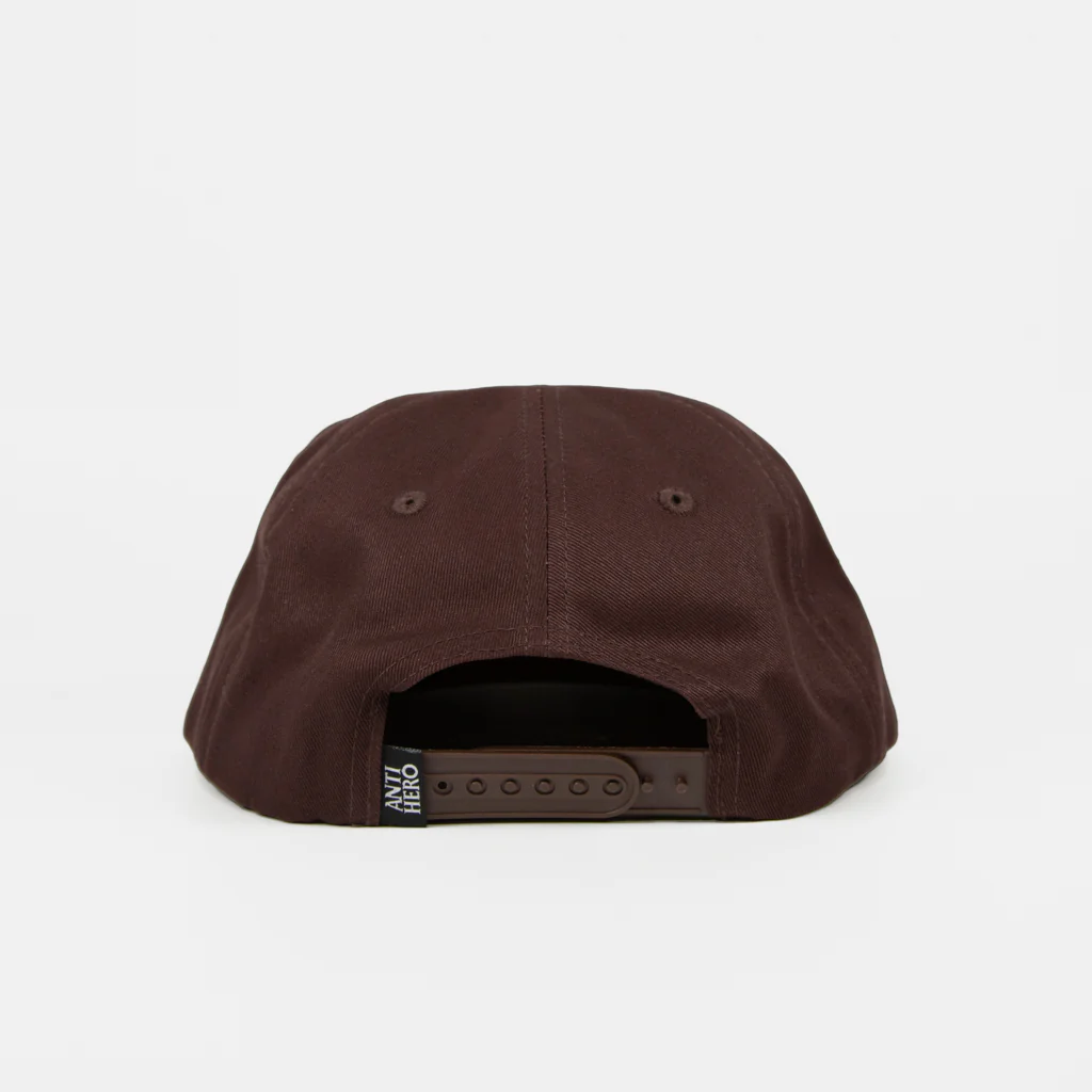 Anti Hero Skateboards - Pigeon Round Snapback Cap - Brown - Image 3