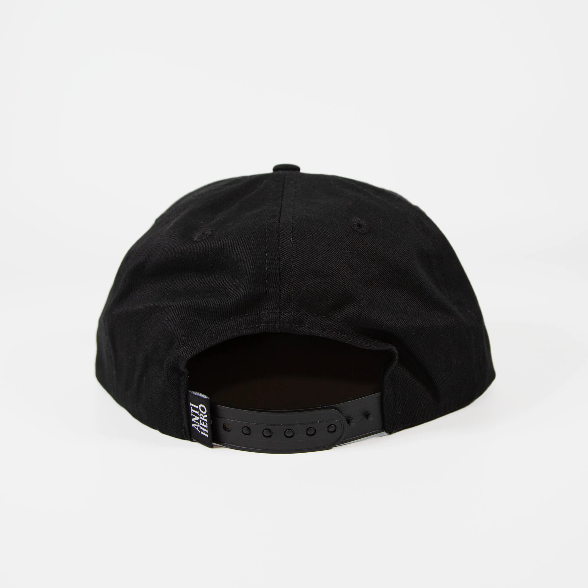 Anti Hero Skateboards - Basic Pigeon Round Snapback Cap - Black / Gold - Image 3