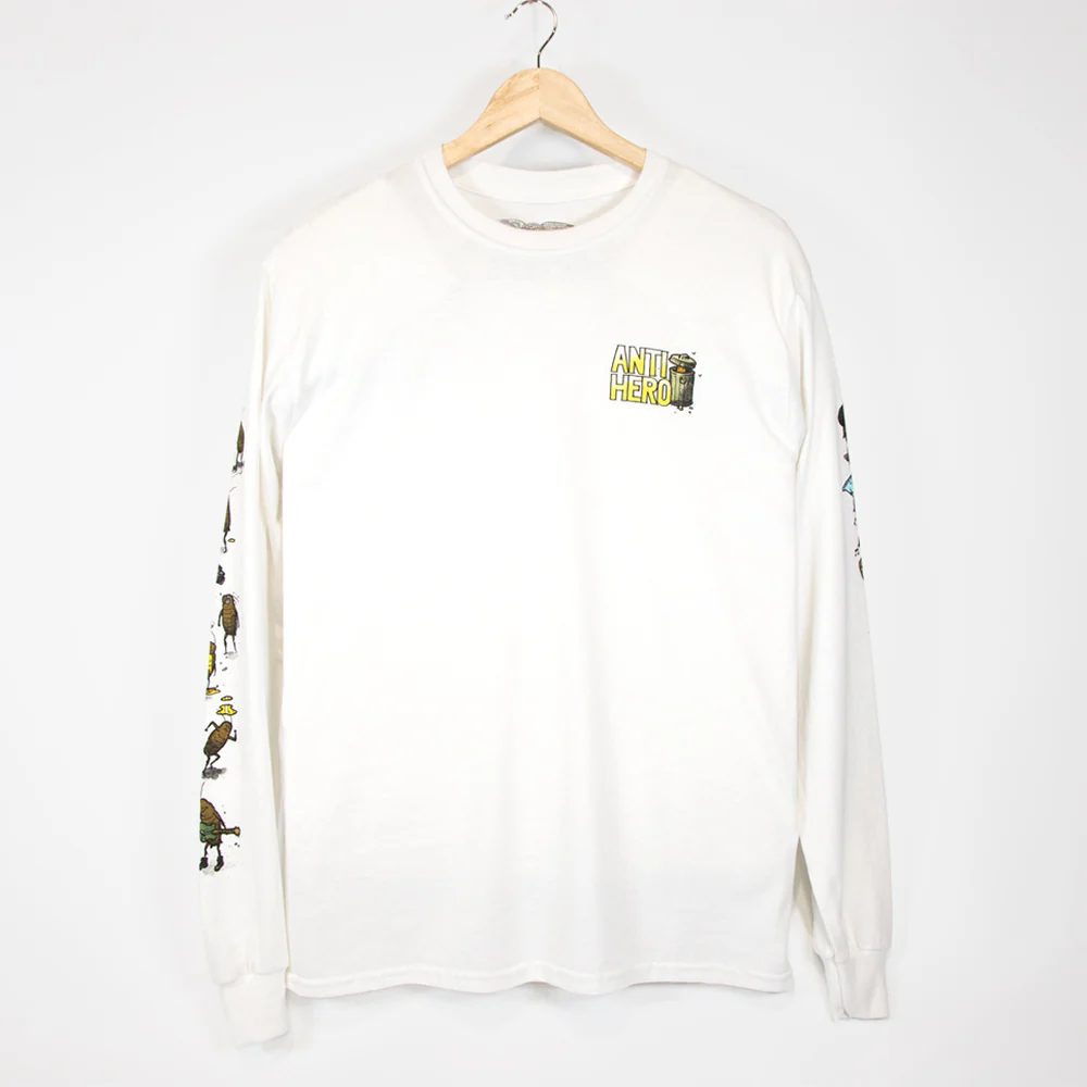Anti Hero Skateboards - Roached Out Longsleeve T-Shirt - White