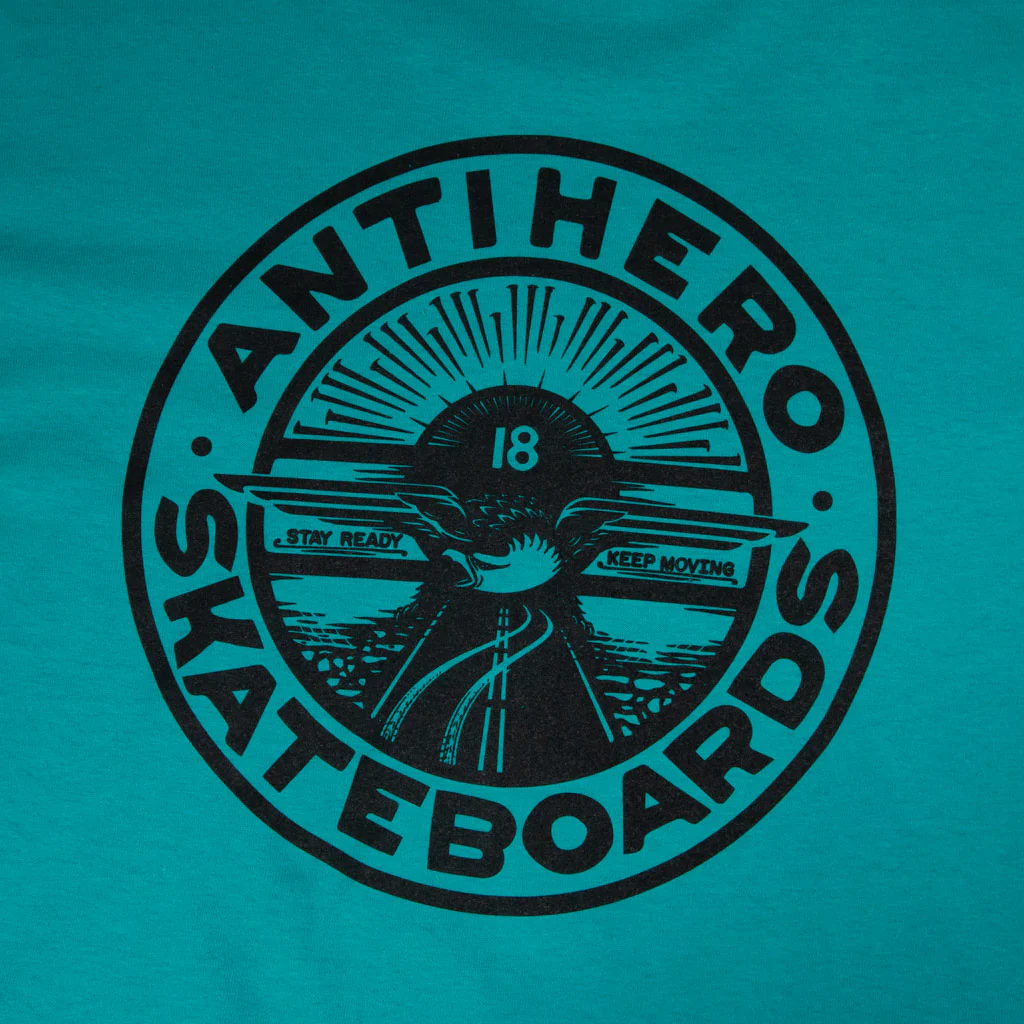 Anti Hero Skateboards - Stay Ready T-Shirt - Jade Dome / Black - Image 3