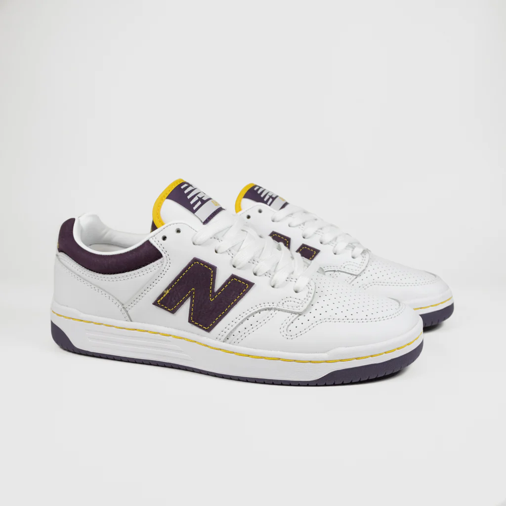 New Balance Numeric - 480 Shoes - White / Purple - Image 2