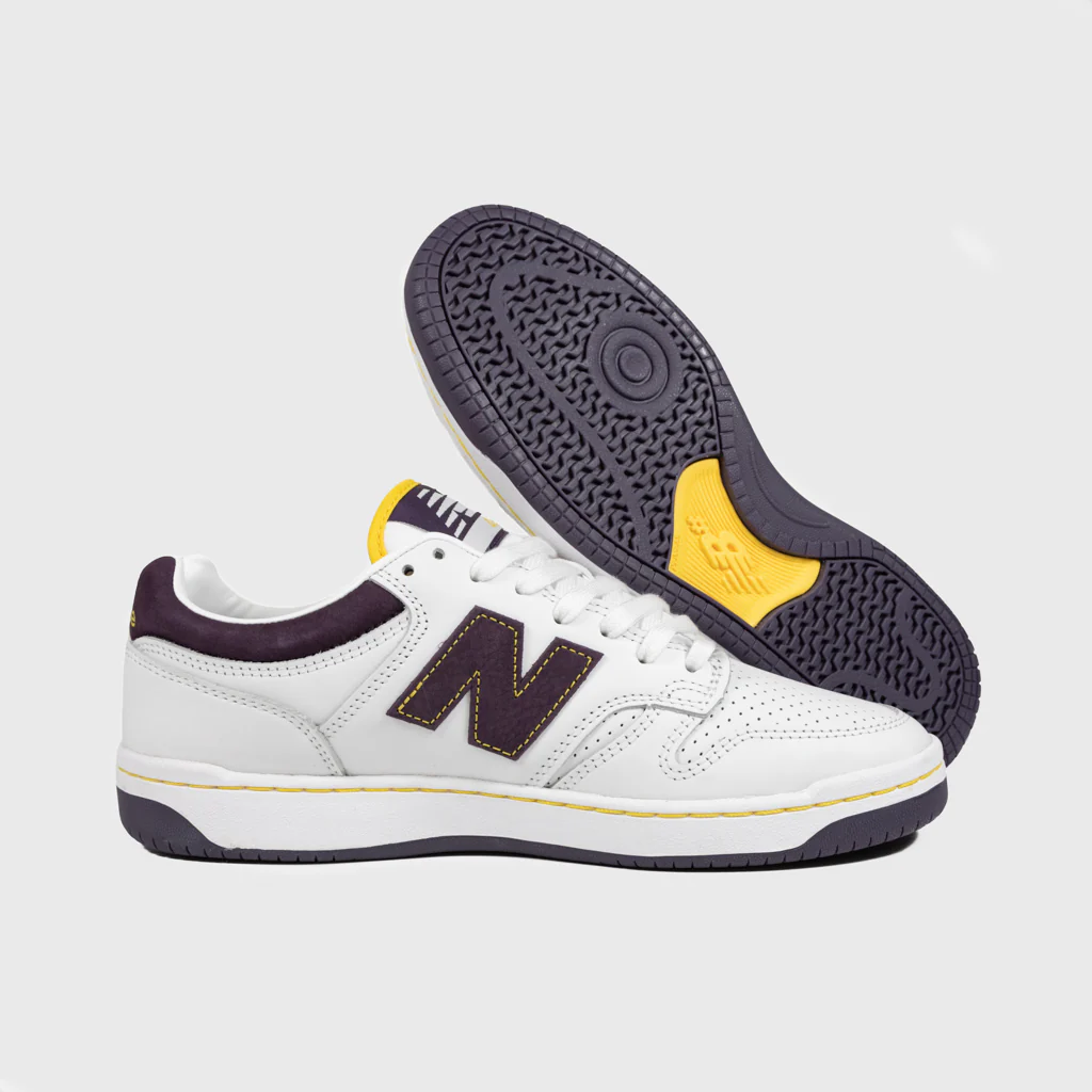 New Balance Numeric - 480 Shoes - White / Purple - Image 3
