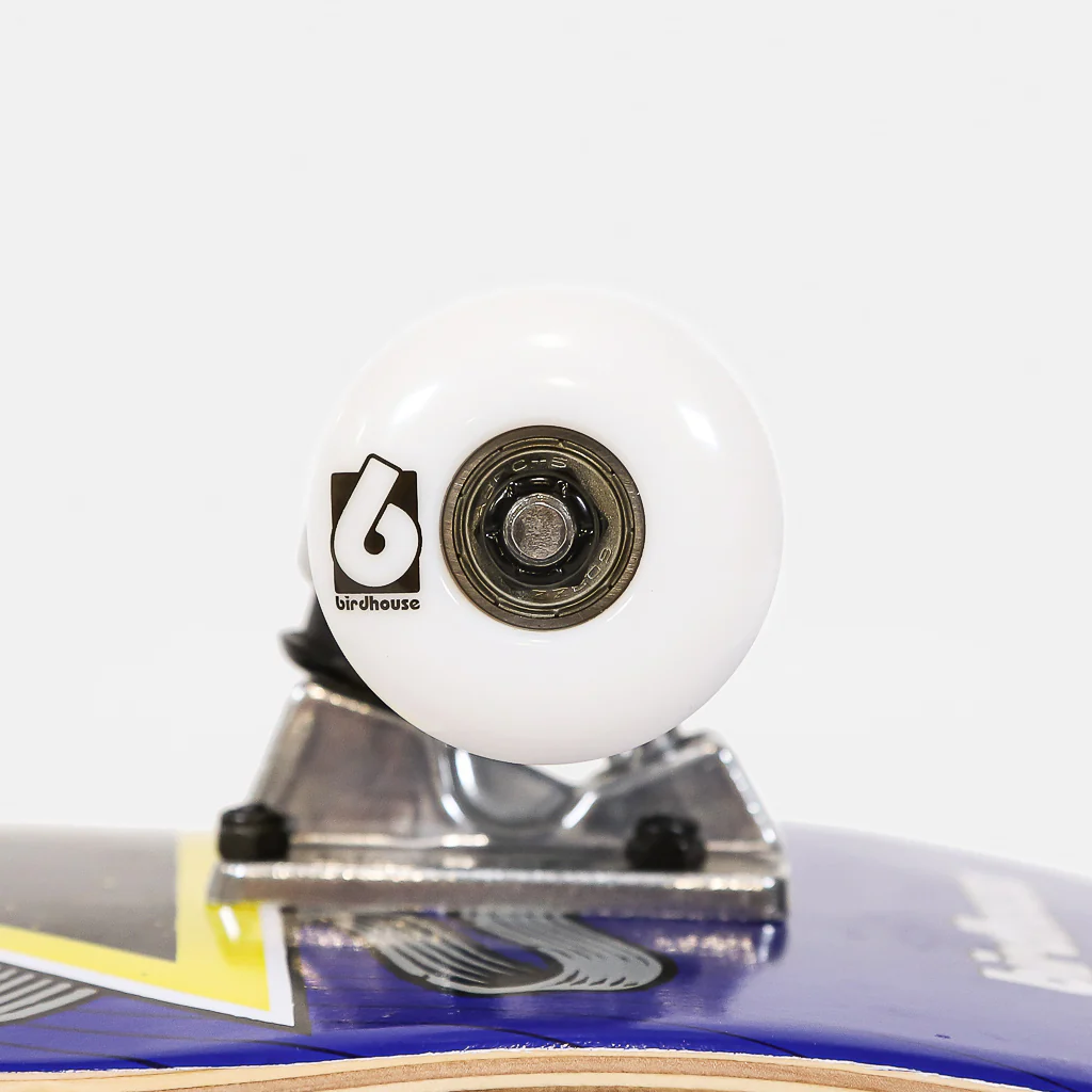 Birdhouse Skateboards - KIDS 7.25" Oversized Skull Mini Complete Skateboard (Blue) - Image 2