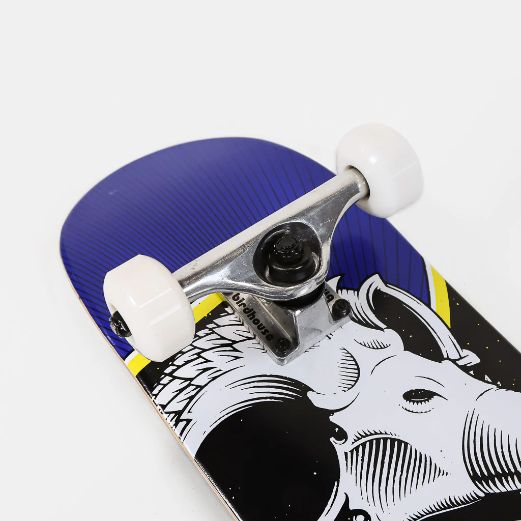 Birdhouse Skateboards - KIDS 7.25" Oversized Skull Mini Complete Skateboard (Blue) - Image 3