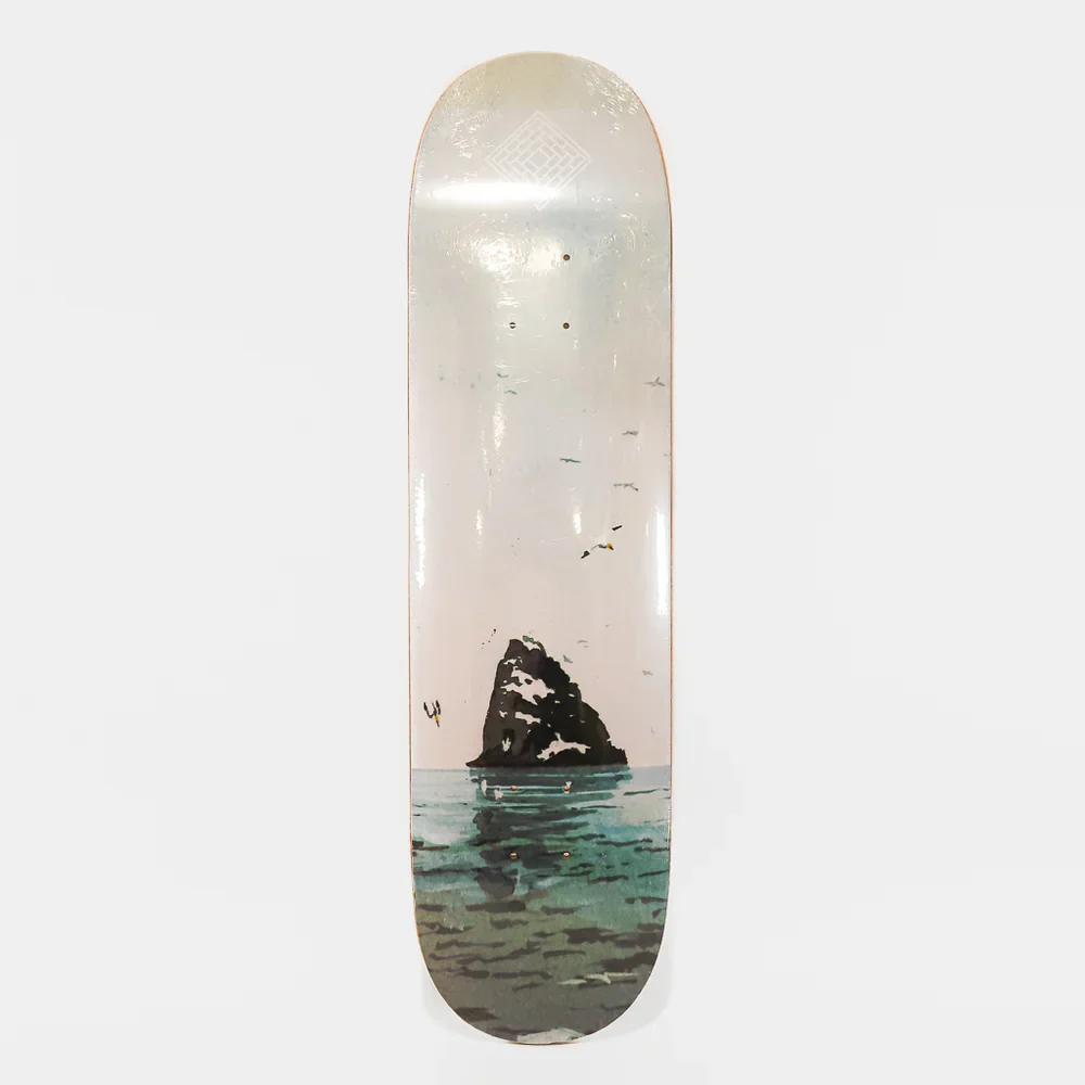 The National Skateboard Co. - 8.125" BLACK ROCK SKATEBOARD DECK (MEDIUM CONCAVE)
