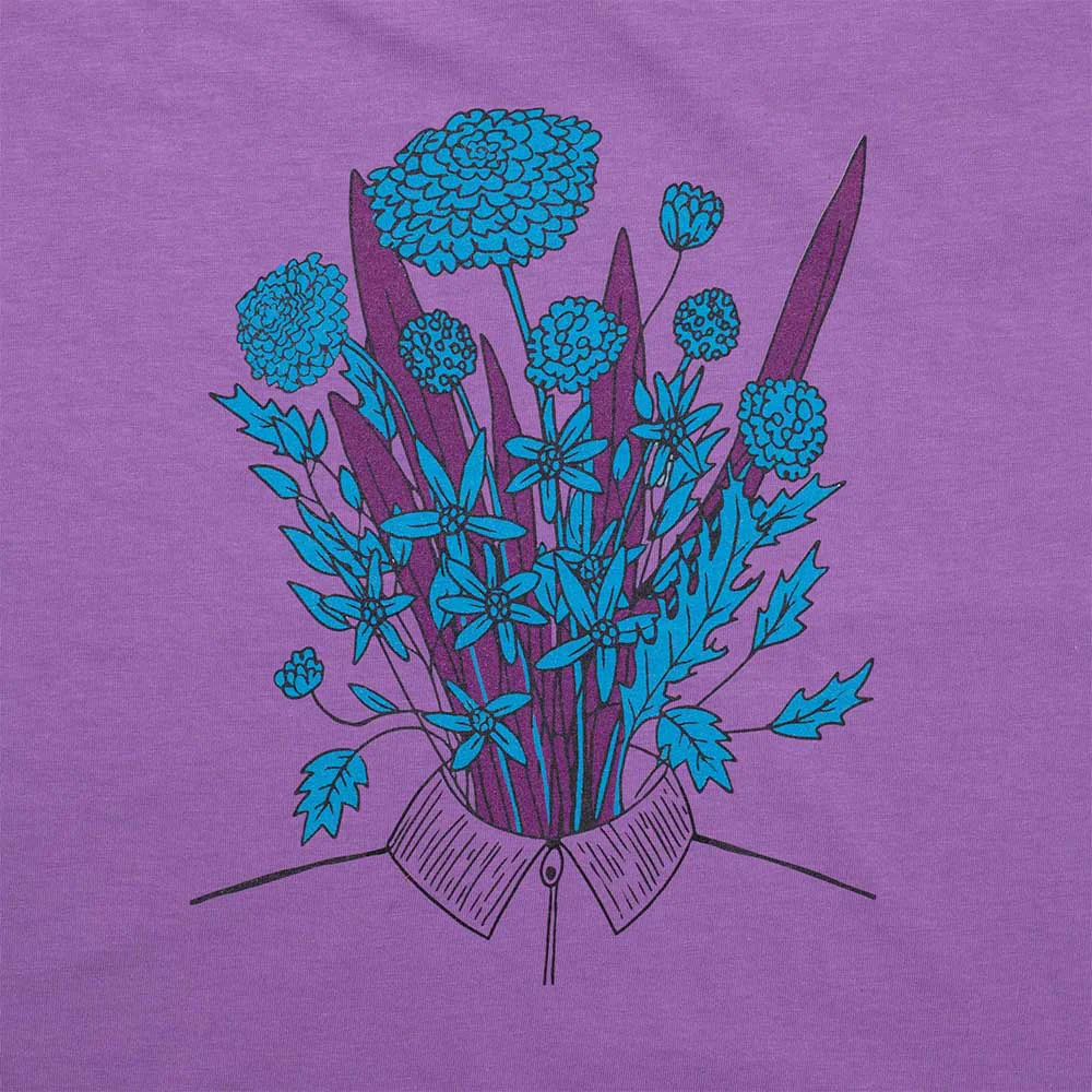 Blue Flowers - Evolution T-Shirt - Summer Lilac - Image 4