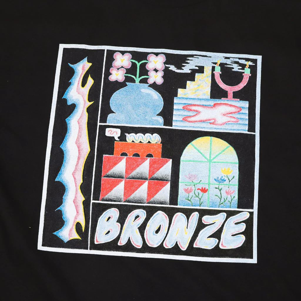 Bronze 56k - Flowerpot T-Shirt - Black - Image 2