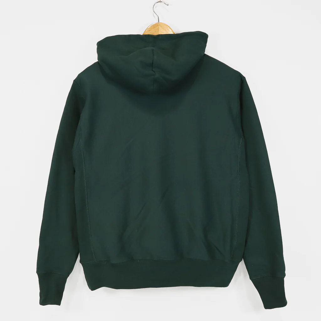 Bronze 56k - Skullz Pullover Hooded Sweatshirt - Dark Green - Image 4