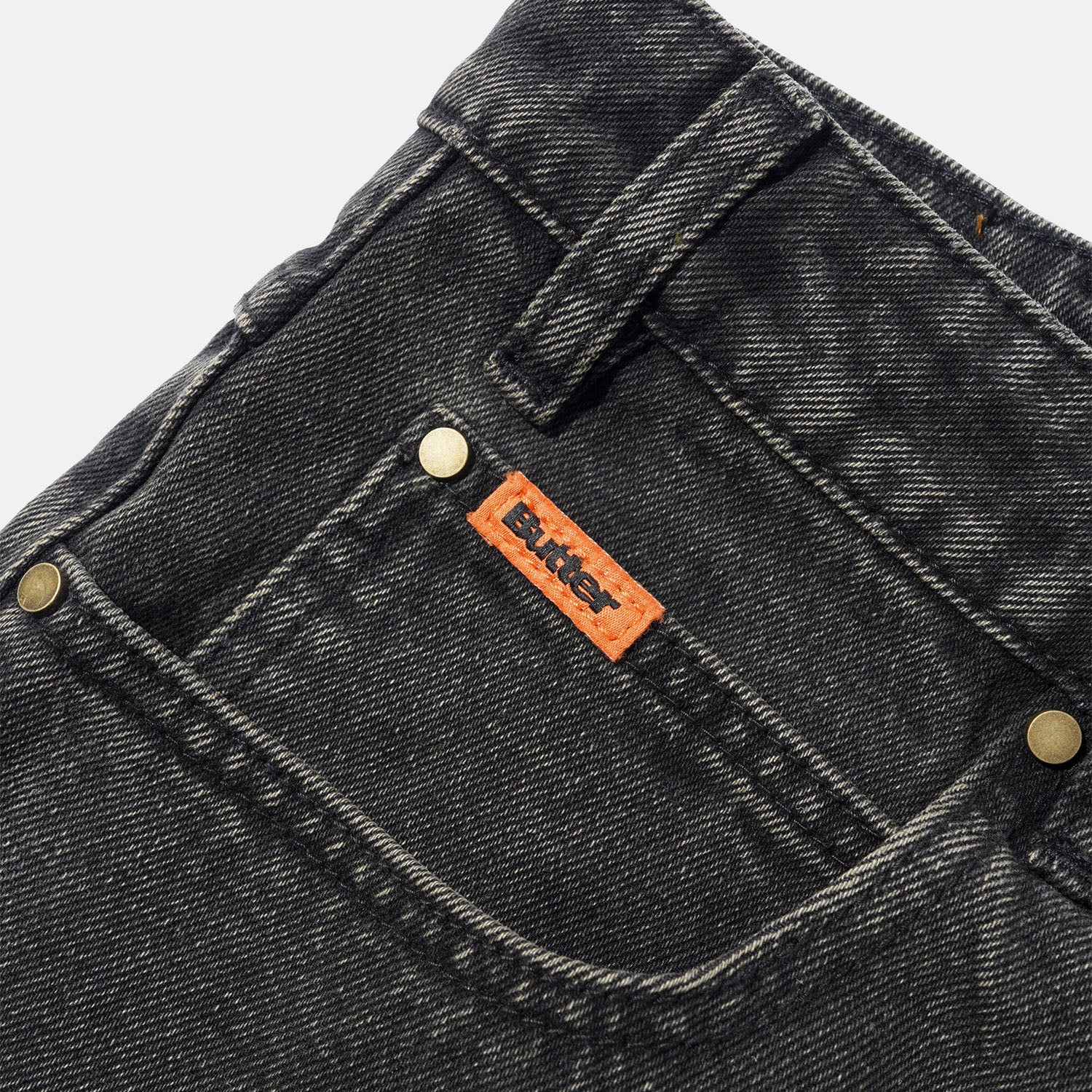 Butter Goods - Baggy Denim Jeans - Faded Black - Image 4