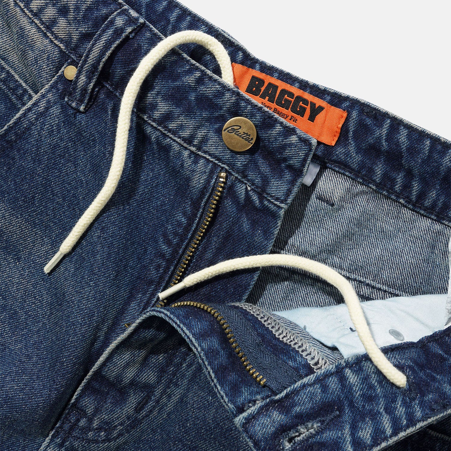 Butter Goods - Baggy Denim Jeans - Vintage Indigo Wash - Image 3