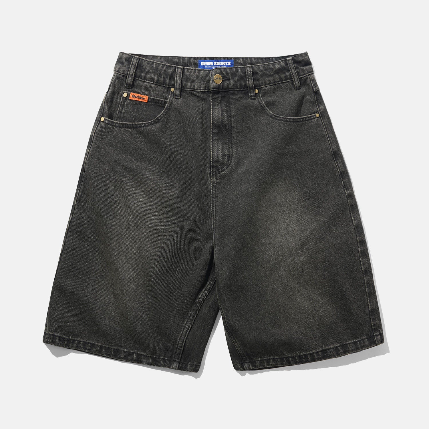 Butter Goods - Baggy Denim Shorts - Faded Black