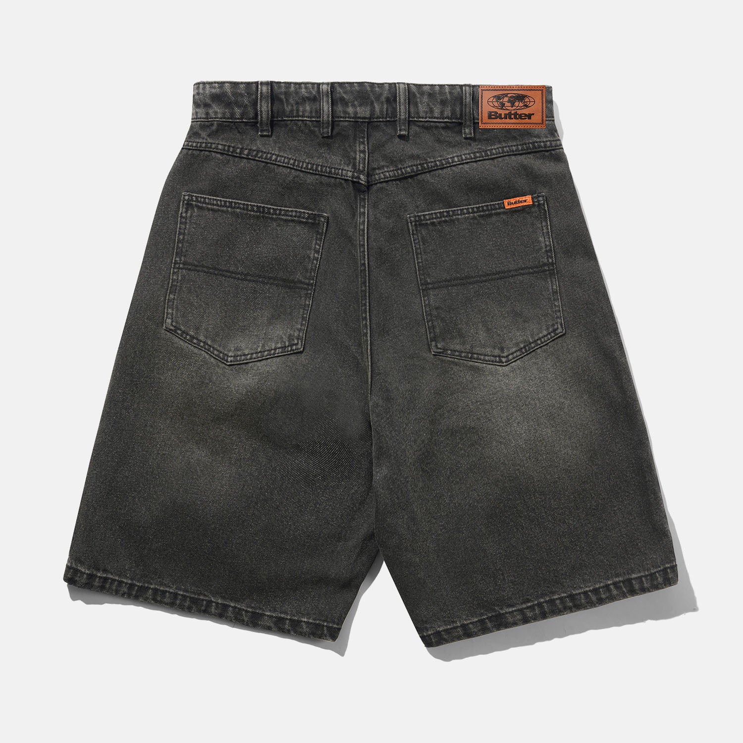 Butter Goods - Baggy Denim Shorts - Faded Black - Image 2