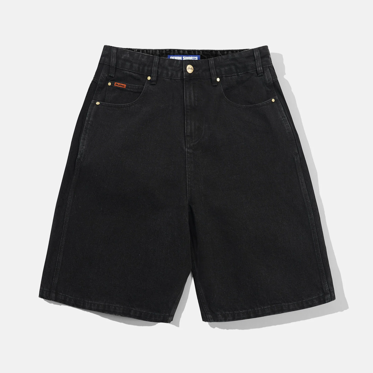 Butter Goods - Baggy Denim Shorts - Flat Black